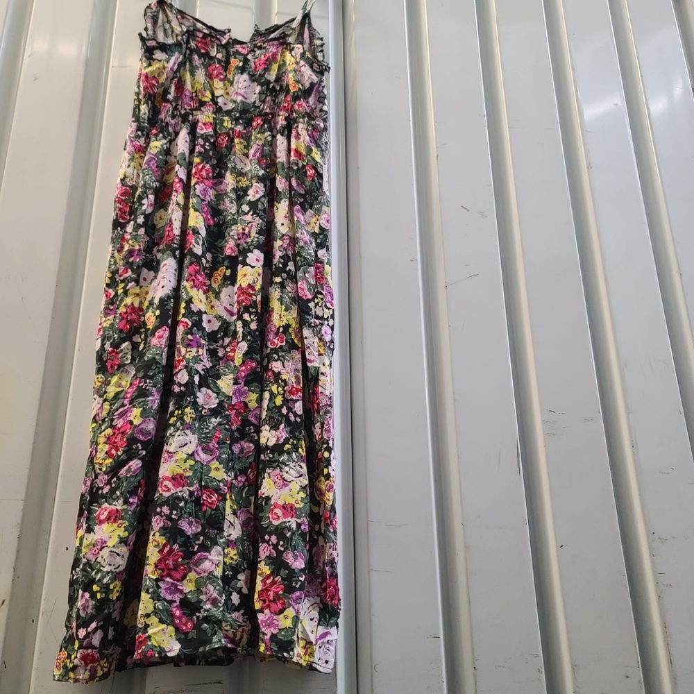 wild fable Black Floral Midi Slip Dress - Picture 4 of 7